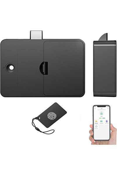 Generic Smart Cabinet Lock, Hidden NFC Drawer Lock with Keyless Access, No-Dr...