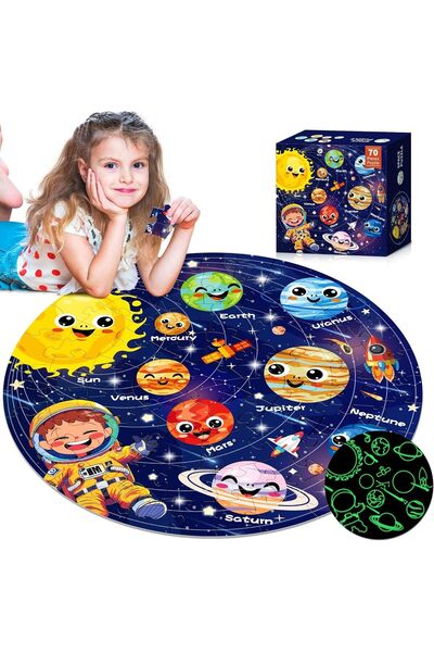 Generic Floor Puzzles for Kids Ages 4-6, Large 70 Piece Dinosaur Puzzles for ...