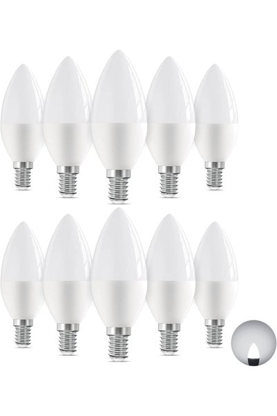 Generic Super Bright E14 7W Led Candle Light Bulbs White 6500K, Energy Saving...