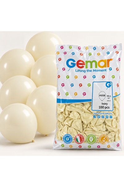 Gemar Balon 10 İnç 100’lü Paket – Doğum Günü ve Parti Süsleme Balonu