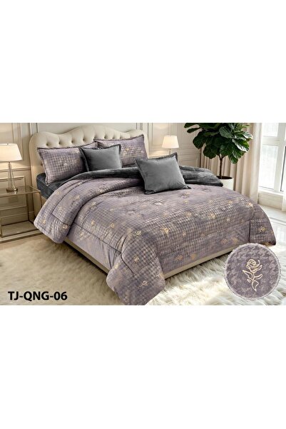 Moon Nefir Winter Quilt -6-Piece Set-Velvet on the Fur Size 250*230