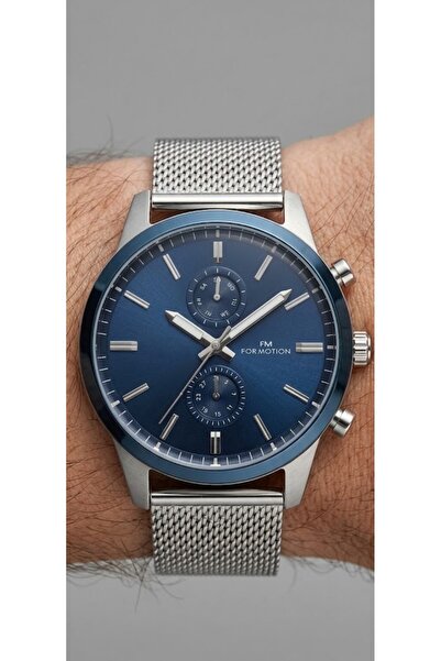 Formotion Fm.B01212.05 Steel Mesh Cord Navy Blue Dial Functions Active Men's ...
