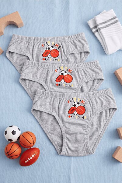 hadiora Boys' 3-Pack Comfortable Printed Slip Underwear