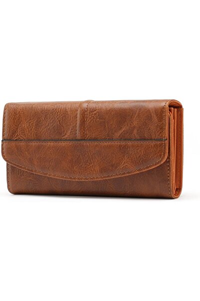 Generic Leather Women's RFID Blocking Wallet - Long Clutch Bag with Multiple ...