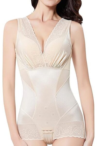 Generic Body Shaper for Women Ultra Lightweight Sleeveless Mesh Open Back Str...