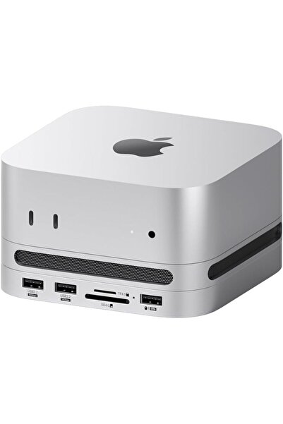 Generic Mac Mini M4 Hub with M.2 SSD Enclosure & Dustproof Stand, USB-C Docki...