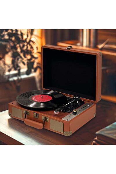 Generic Retro Phonograph,Vintage Gramophone with Speakers,Can Link Bluetooth ...