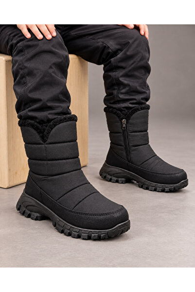 Trendline Girls' and Boys' Wool-Lined Zippered Snow and Rain Boots