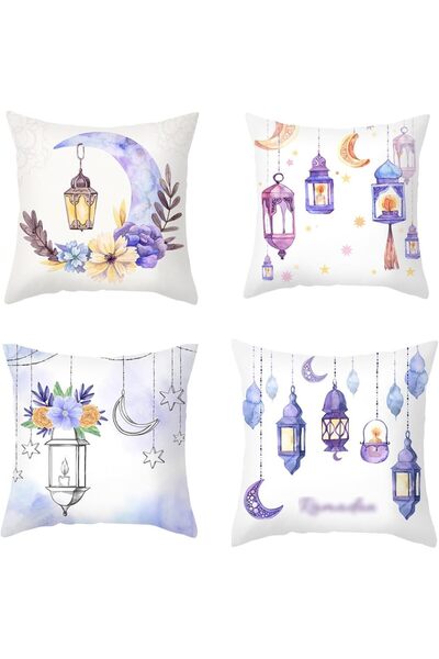 Generic Ramadan Decoration,Ramadan Cushion Cover 45 x 45CM Set of 4 - Ramadan...