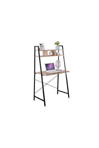 Target Home Γραφείο Ifestos-85140 sonoma 84x46x142εκ. μαύρος μεταλλικός σκελε...