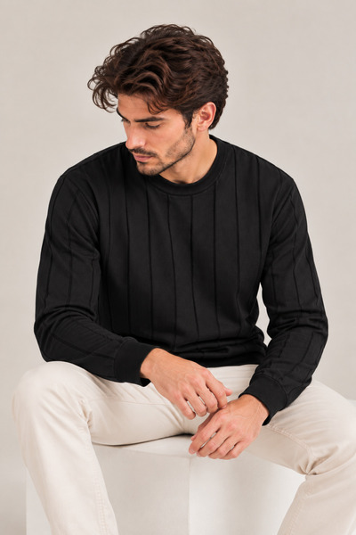 BER ŞA TRİKO PENYE Standard Fit Crew Neck Knitwear Sweater