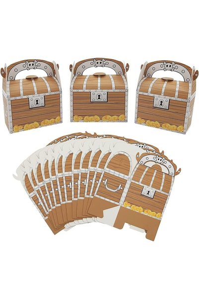 Generic Treasure Chest Party Treat Boxes,10 pcs Pirate Party Favor Goodie Box...