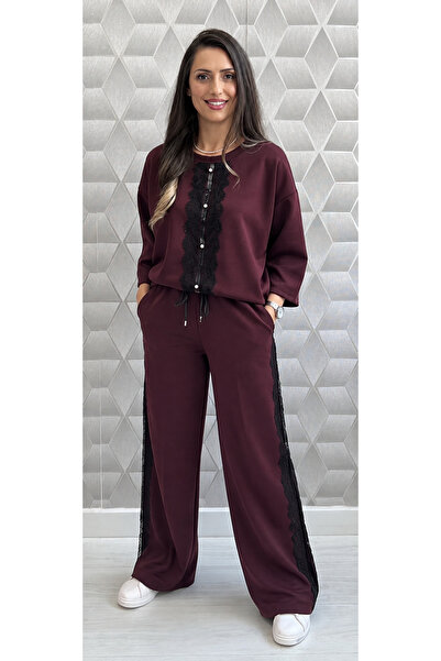 OnlyForYou Trening Damă Din Vâscoză Elastică 50%, Bluză Si Pantaloni Cu Detal...