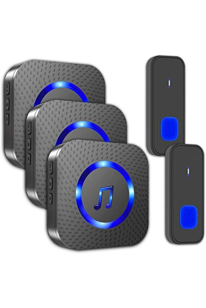 Generic جرس باب لاسلكي، مقاوم للماء IP55، مدى 300 متر، جرس دخول للباب يعمل با...