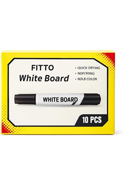 Generic Whiteboard Marker Set - 10-Pack, Quick-Drying, Bold Color Markers for...