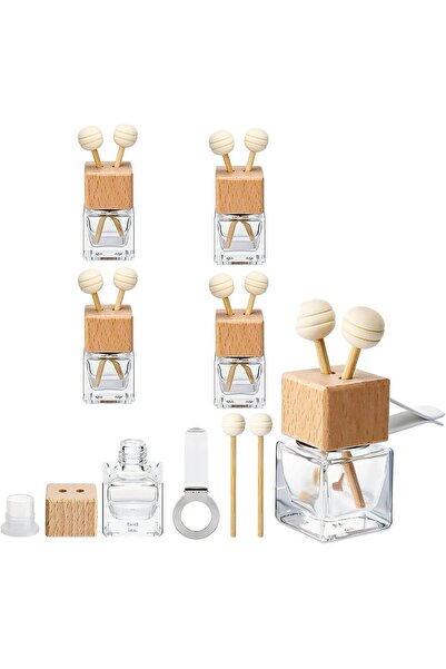 Generic زجاجة معطر هواء للسيارة فارغة، ناشر زيوت عطرية للسيارة، زجاجة عطر زجا...