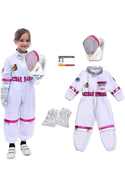 Generic Children Astronaut Costume,Kids Jumpsuit Space Pretend Dress Up Role ...