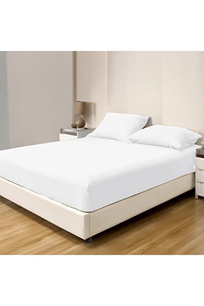 Generic LINENWALAS 100% Egyptian Cotton King Fitted Sheet (180x200 cm) with 2...