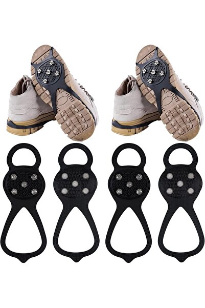 Generic 2 Pairs Mountaineering Ice Snow Grips, Ice Cleats for Shoes and Boots...