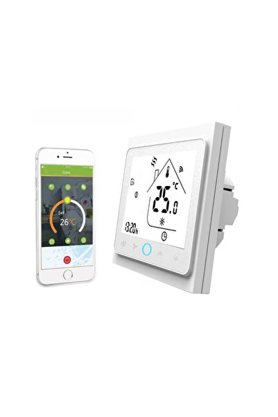 ON Electronics Thermostat WiFi DC 24V Thermostat, 2 Pipe, White