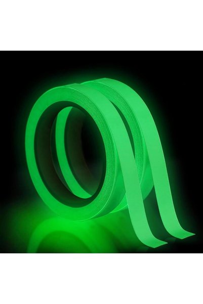 Generic شريط مضيء 0.6 بوصة × 16 قدم، قطعتان من الشريط المتوهج في الظلام، شريط...