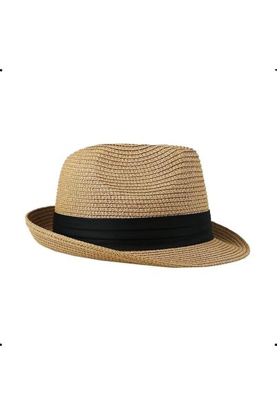 X SPRING Straw Hat, Natural Wheat Straw Material Foldable Unisex Sun Cap, Wid...