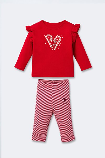 U.S. Polo Assn. Set de trening pentru bebeluși, format din bluză și pantaloni