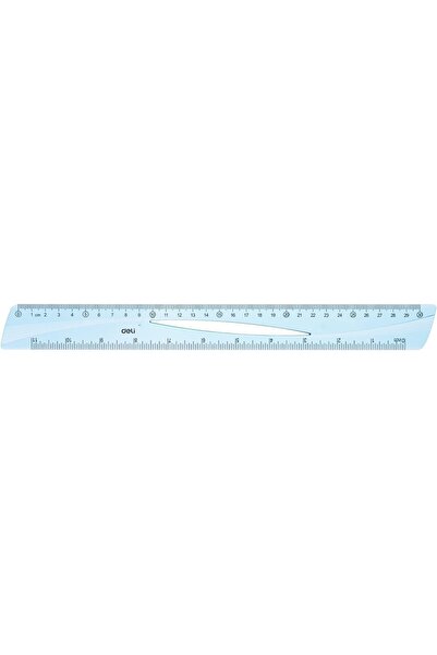 Generic مسطرة، مقاس 30 سم، أزرق
