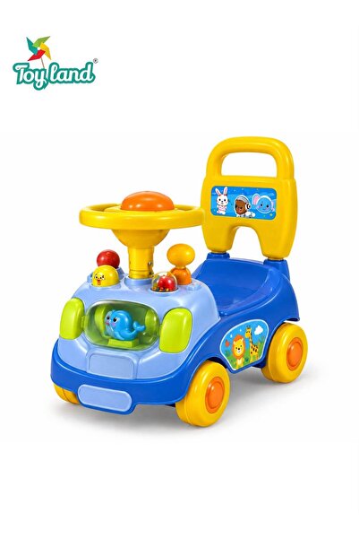TOY LAND Kids Ride-On Push Car with Steering Wheel, Music & Light Effects, Un...