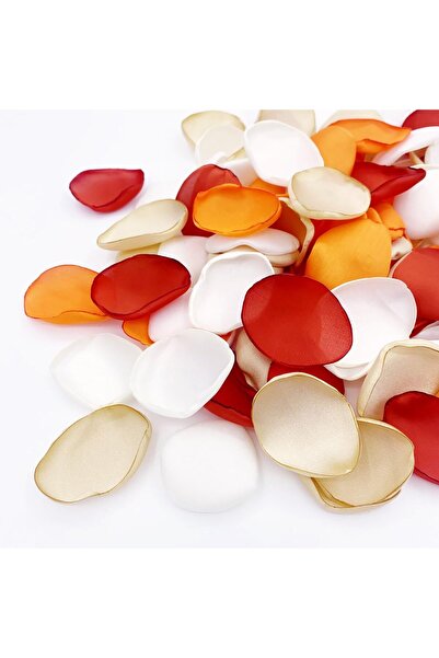Generic 100 قطعة من بتلات الورد الزخرفية، بتلات زهور اصطناعية للأعراس، بتلات ...