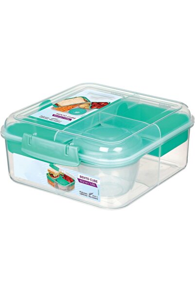 Generic Bento Box To Go Lunch Box With Yoghurt/Fruit Pot 1.25 L Square Bpa-Fr...