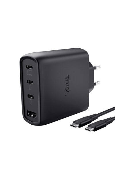 Trust Încărcător auto Maxo 65W cu 4 porturi, tehnologie de încărcare cu autod...