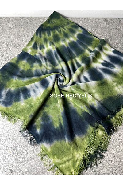 Sobe Hediyelik Batik Cotton Scarf Writing – Casual Writing Headscarf 105X105 cm