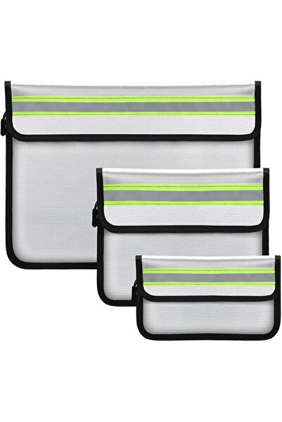 SYOSI Fireproof Document Bag 6000 Fahrenheit Degree Fireproof 3Pcs,Waterproof...