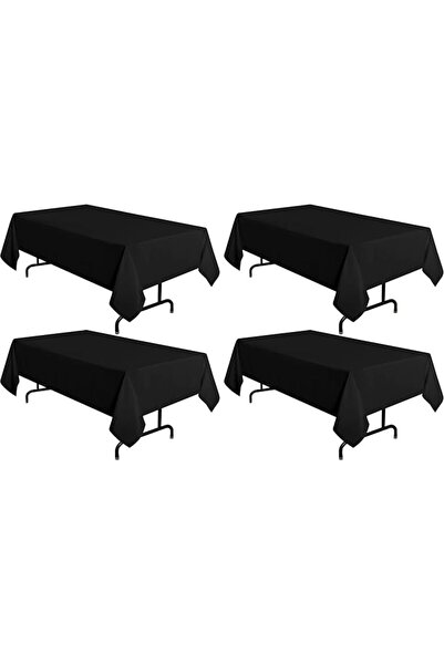 GENERAL sancua 2 Pack White Tablecloth 60 x 102 Inch, Rectangle 6 Feet Table ...