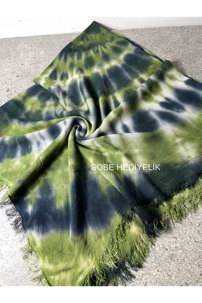 Sobe Hediyelik Batik Cotton Scarf Writing – Casual Writing Headscarf 105X105 cm