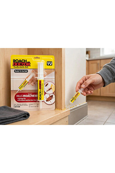 Generic Roach Doctor Cockroach Gel 30g - Ready-To-Use Syringe Bait - Kills German Roaches - Indoor & Outdoor Use