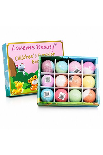 LOVEME BEAUTY كرة استحمام فوارة للأطفال مع دمية مفاجأة بعد الذوبان – باث بومب...