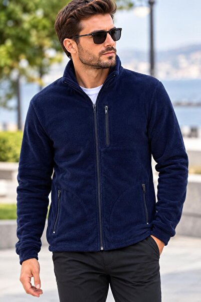 KILIÇ MODA LACİVERT ERKEK FERMUARLI SWEAT