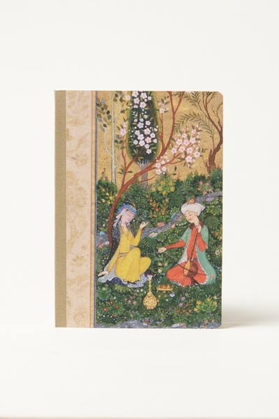 Bazen Defter Minyatür Çizimli Sırtı Bez Ciltli Defter No: JA04