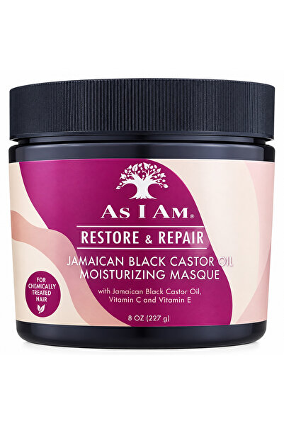 As I Am , Restore & Repair, Jamaican Black Castor Oil Moisturizing Masque (8oz)