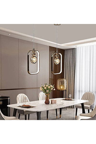 Generic Brand إنارة سقف معلقة مودرن ذهبي 9 واط LED 3 ألوان إضاءة HA/E6968/FGD...