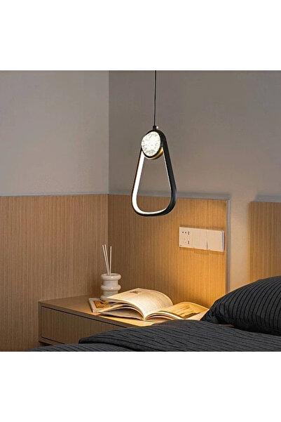 Generic Brand إنارة سقف معلقة مودرن أسود 25 واط LED 3 ألوان إضاءة HA/D6129/1B...