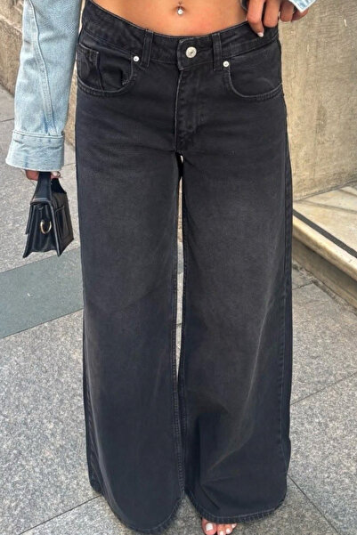 Balenbi Women's High Waist Washed Jean Loose Fit Extra Wide Leg Denim Pants 1...