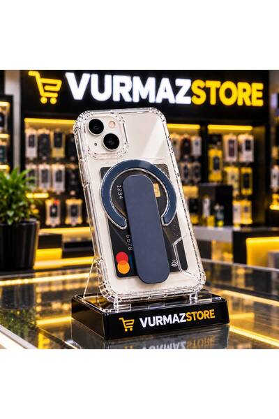 Case İPHONE 13/14 PREMİUM Kartlıklı Telefon Kılıfı – Şık, Şeffaf ve Fonksiyon...