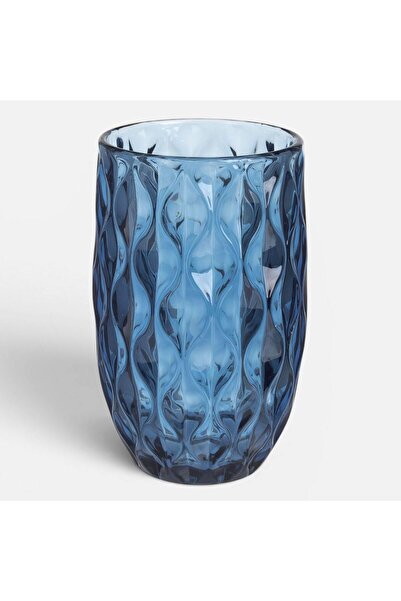 OEM Blue Pulse Glass Water Tumbler 360mL