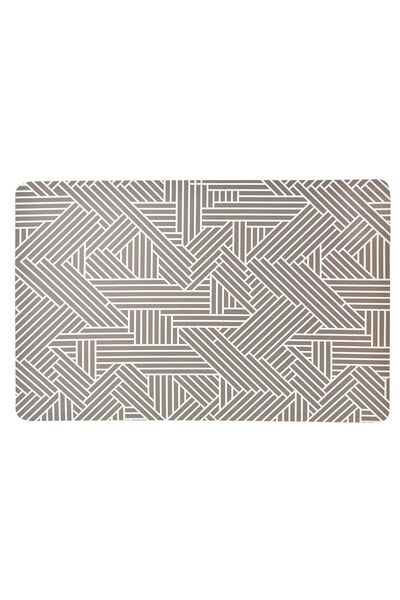OEM Suport din Plastic Gri Alb cu Dungi pentru Farfurii 43.5x28.5cm