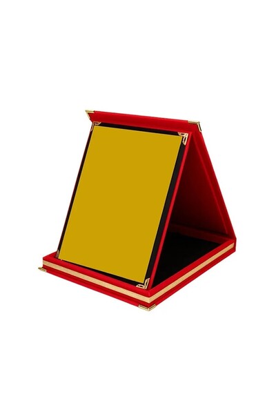 Kadife Albüm Plaket Metal Üzerine Fotoğraf Baskılı Kırmızı Yıldönümü Mezuniyet Hediyesi