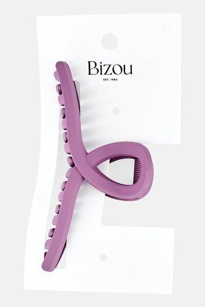 Bizou Women 1 Piece Claw Hair Clip, Mauve
