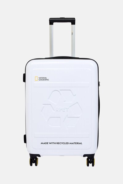 NATIONAL GEOGRAPHIC 24 Inch Hardshell Check-In Spinner Luggage, White
